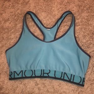 Light Blue Under Armour Sports Bra